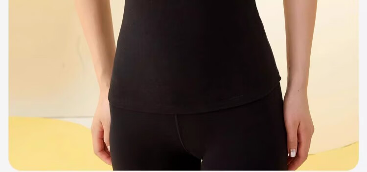 NEIYIN Women's Thermal Vest with Chest Pad Basic Versatile 2025 New Integrated Design Black M 8