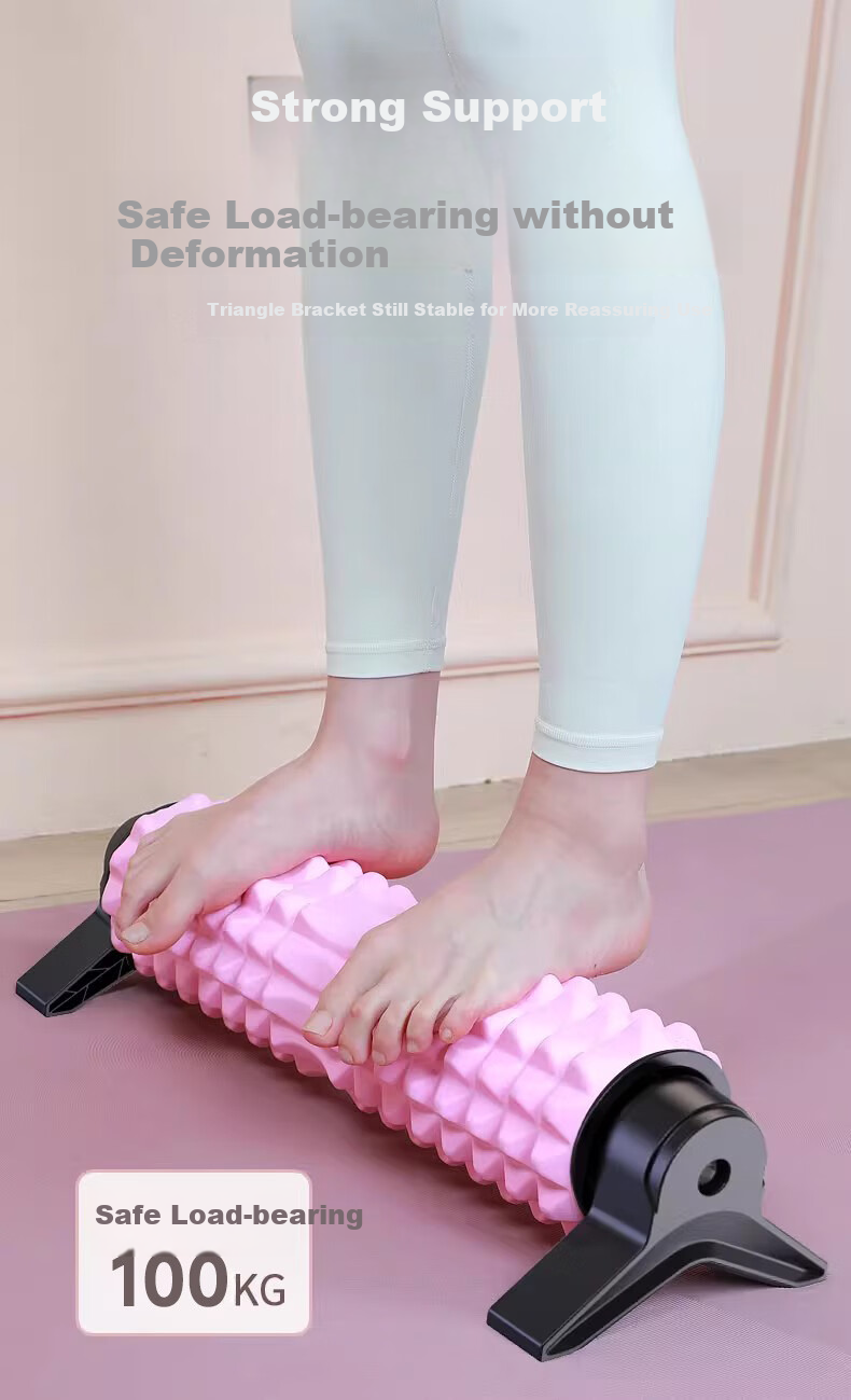 Langwei Support Foam Roller, Muscle Relaxation Solid Roller, Massage Roller, Leg Slimming Fitness Yoga Column, Spiked Club 3