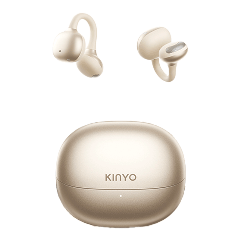 Jinyun [2026 Comfort Upgrade | A6 Ai Lingdong Huan] Bluetooth Headphones, Clip-On Bone Conduction Concept Wireless Open Running Sports, Call, Long Battery Life, Real-Time Translation, Ear-Friendly