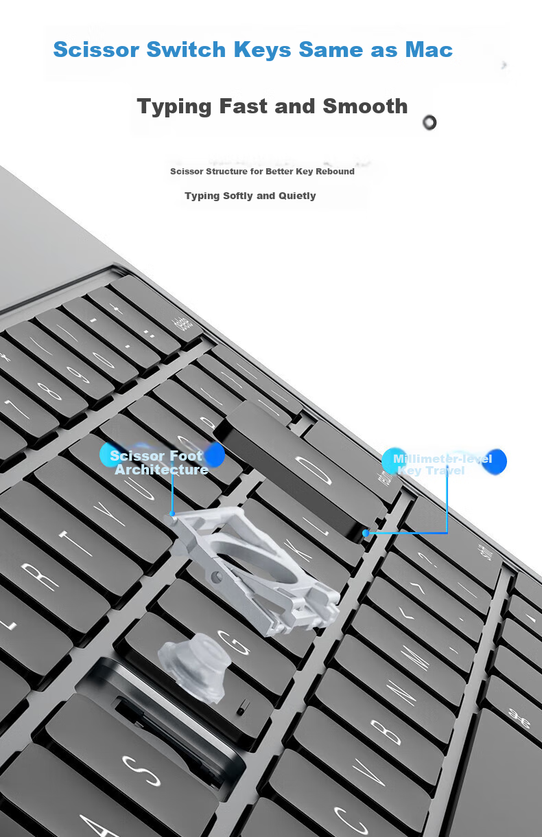 COOLSTART Magnetic Floating Keyboard Case for Apple IPad 12th/11th Gen/A16/10th Gen, Compatible with 11/10.9-Inch IPads, Protective Cover And Stand, White 19