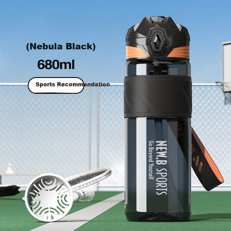 NEWB Sports Water Bottle for Men, Women And Children, Large Capacity Tritan Plastic Fitness Bottle for Summer Drinking And Hydratio