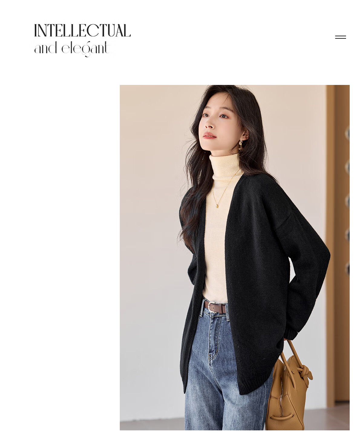 Chushen Autumn Winter Women's Knitted Cardigan Fashion V-Neck Classic Solid Color Versatile Knit Sweater S54Z068 2