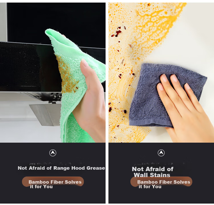 Wuyuehua Abrasive Sponge Scouring Pad, 5-Pack, Removes Oil And Dirt, Non-Stick, Kitchen Cleaning Cloth, Dish Washing Tool 5