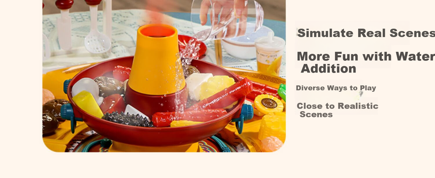 Cawndilla Families Children's Pretend Kitchen Playset, Cooking And Cutting Toys for Boys And Girls Aged 1-3 Birthday Gift 15