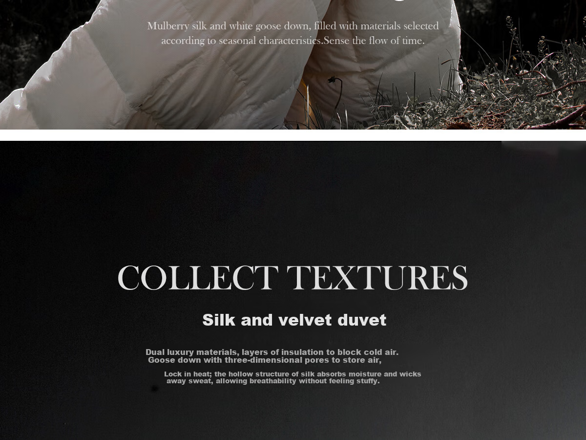 SIDANDA Children's Duvet Set: 95% White Goose Down + 100% Mulberry Silk, All-Cotton Winter Comforter, 200*230cm 3