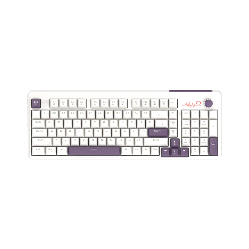Lenovo Ecosystem Brand Yinen Wired Rainbow Backlit Keyboard 98-Key Quiet Mechanical Feel Office Gaming Universal High-Value Gift for Girls Yunluo Guihai K82