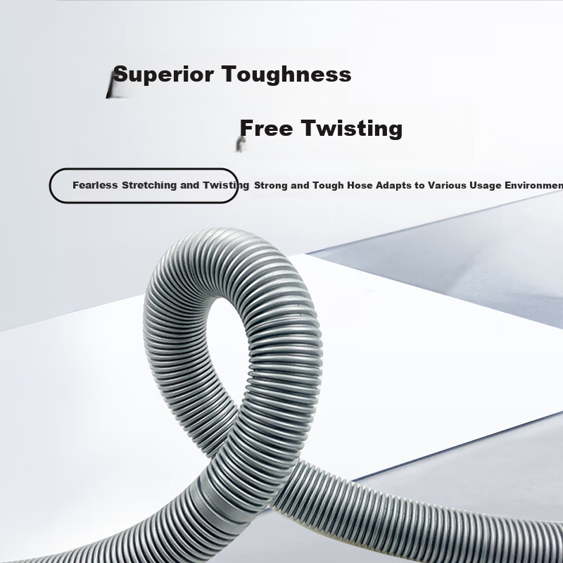 Xinfei Universal Impeller Washing Machine Drain Hose, Extension Pipe, Washing Machine Outlet Hose, Flexible Pipe for Haier, Xiaotianyan, Midea And Other Brands, with Clamp, 1 Meter