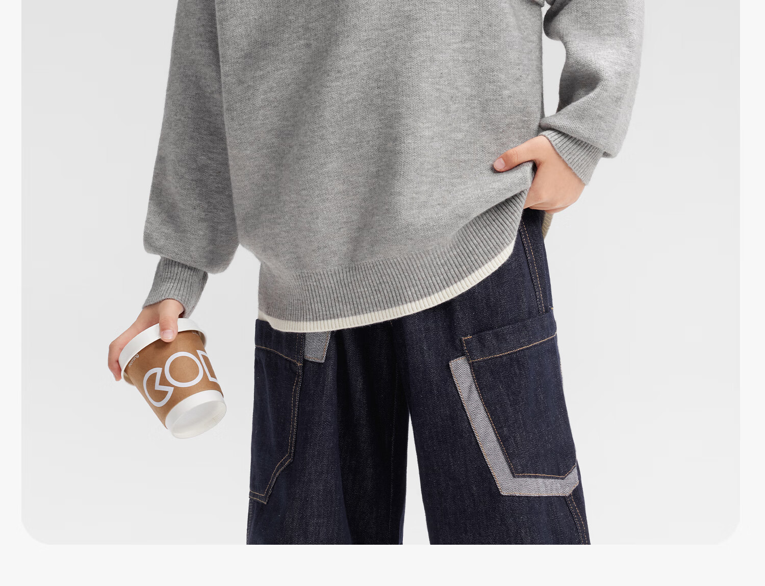 Zuo Xi Boys Sweater Winter 2025 New Children's Pullover Knitwear Imitation Cashmere Black 140cm 6