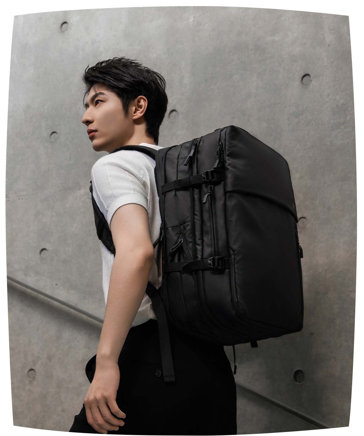 HLA Backpack, Business Large Capacity Backpack for Men, Suitable for Business Trips And Commuting, Water-Resistant Laptop Bag for Travel, Birthday Gift 14