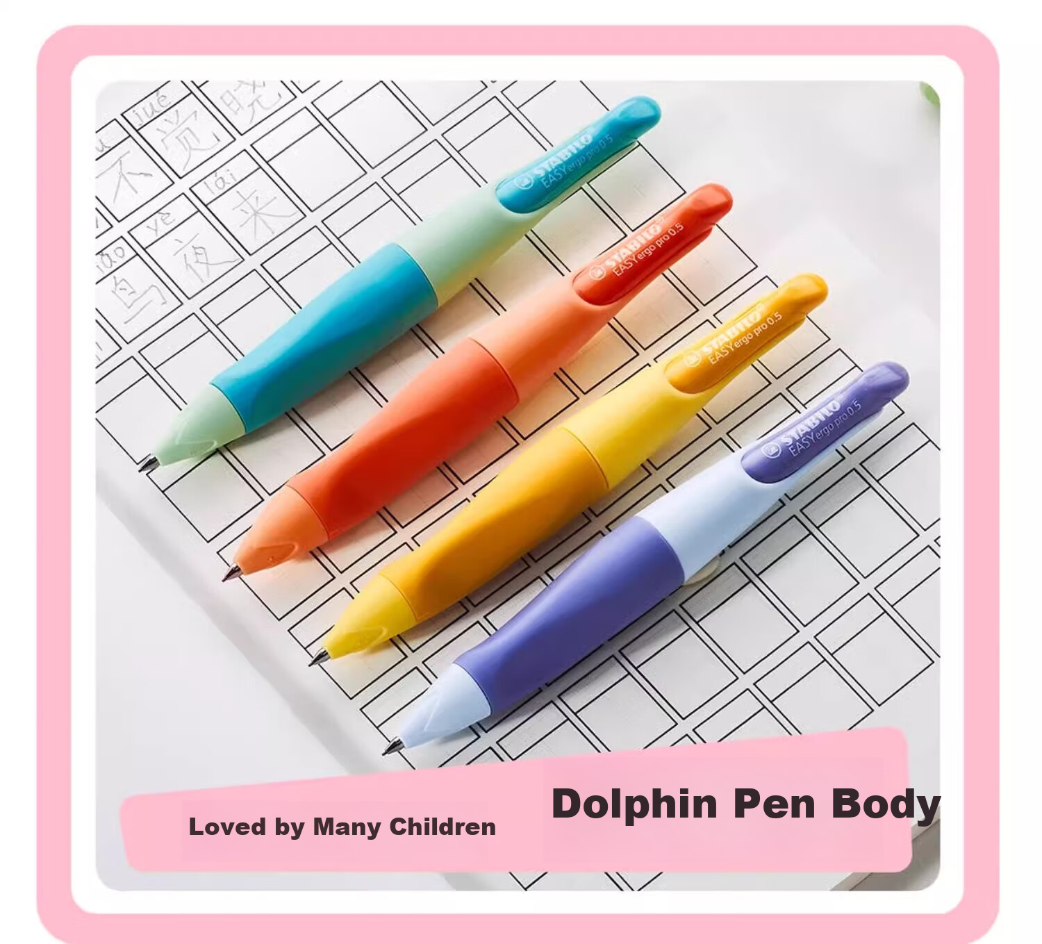 STABILO Mechanical Pencil 0.5mm [Graduation Gift for Men And Women], Retractable Non-Sharpening Pencil for Children's Handwriting Practice And Exams, Macaron Yellow Chunky Pencil 14