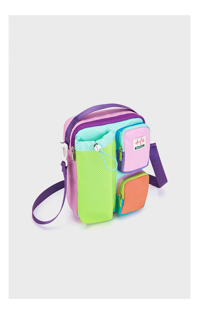 Three Duckling Lightweight Crossbody Bag Storage Bag Dopamine Casual Outdoor Sports Travel Multifunctional Single Shoulder Crossbody Backpack 16