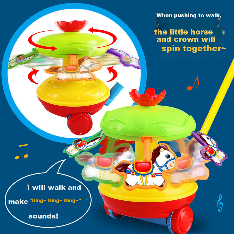 Babamama Push Plane Toy, 1-2 Baby Walker, Toddler Walking Toy, Children's Toy for Boys And Girls, New Year Gift