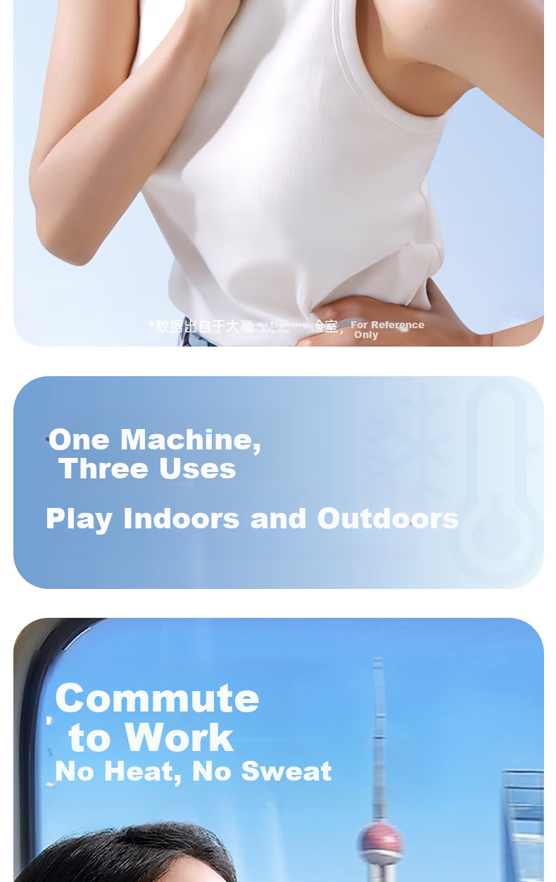 SOTHING Cooling Foldable Handheld Fan Neck Hanging/Handheld/Desktop Foldable All-in-One Built-in Ice Pack Module Hardcore Mecha Design DSHJ-S-2506A 6