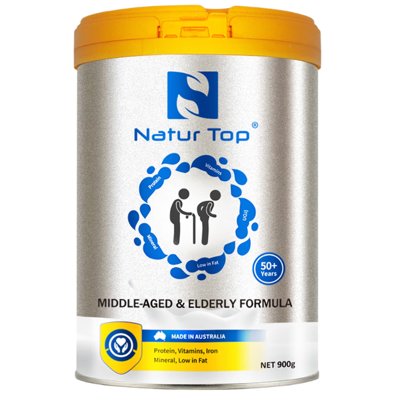 Natur Top诺崔特澳洲原装进口中老年奶粉京东自营900g补钙脱脂0蔗糖