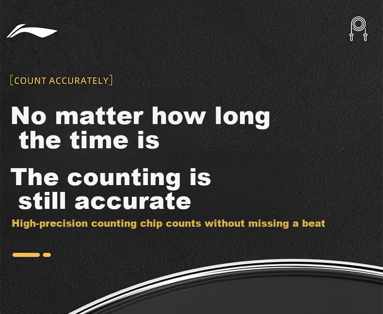 Li-Ning Jump Rope Counter for Children, Primary And Secondary School Students, Middle School Entrance Exam, Competition, Training, Adults' Weight Loss, Fitness, Professional Jump Rope 6