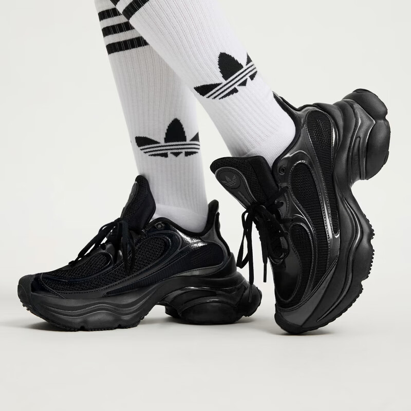 Adidas Trefoil Series, Women's OZVENUZ W Casual Shoes, JS2468, Black, Size 38 1