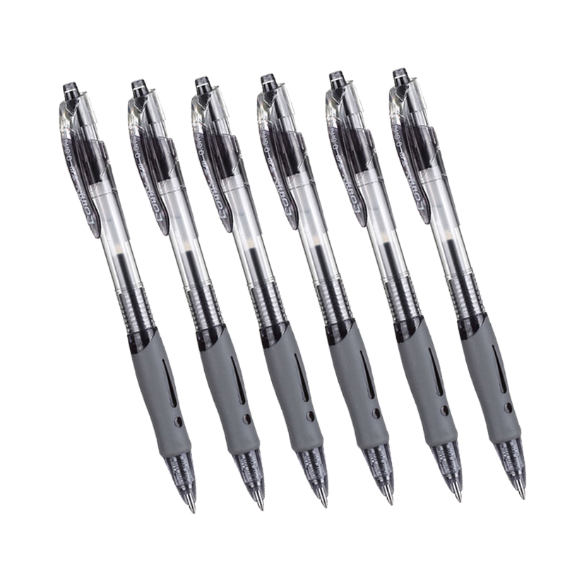 COMIX 30-Pack Smooth Quick-Drying Gel Pens, Retractable Signing Pen, Water-Based Pen, Office 0.5mm Bullet Tip, Black Classic EB18-30, Daily Writing Stationery, Office Supplies, Student Supplies