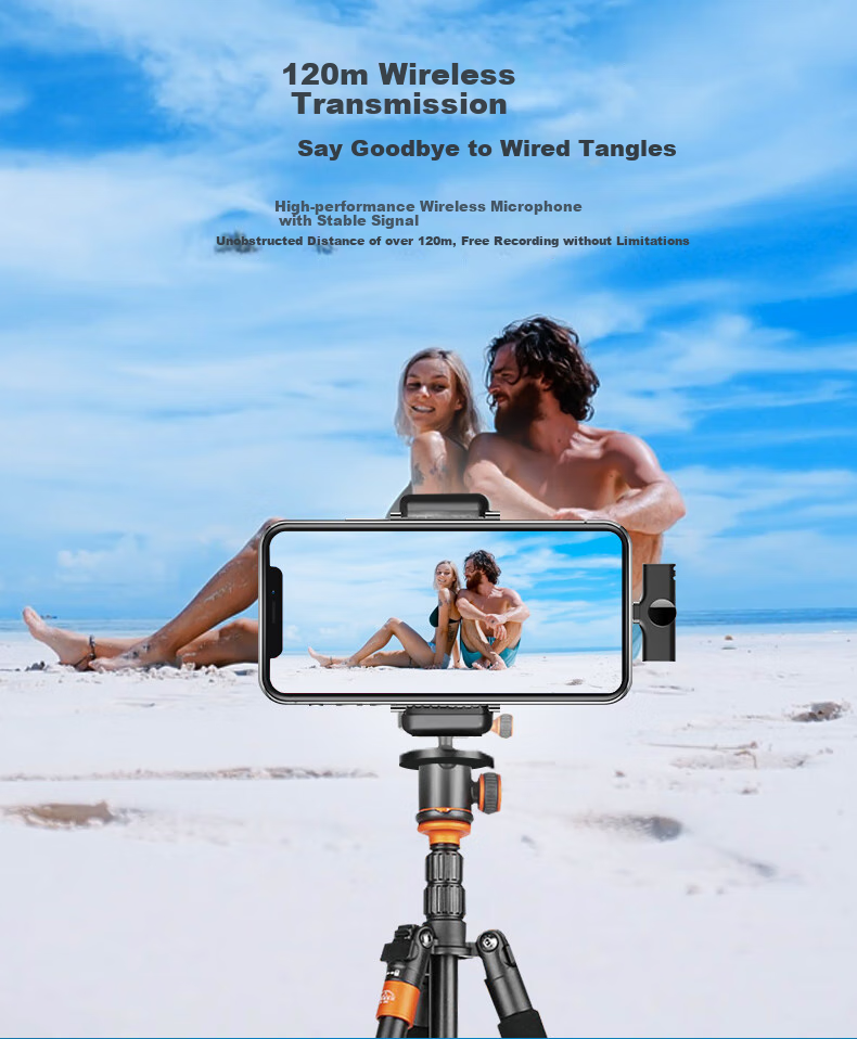 EARISE Wireless Lavalier Microphone for Mobile Live Streaming, Outdoor Interviews, Short Video Recording, Vlog Audio Recording, Android Type-C Interface Microphone 3