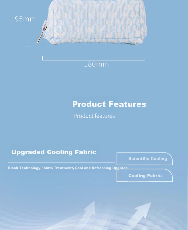 KOKUYO Student Office Storage Bag Campus Cool Pillow Pouch Pencil Case, Light Blue, 1 Piece, WSG-KUK262LB 3