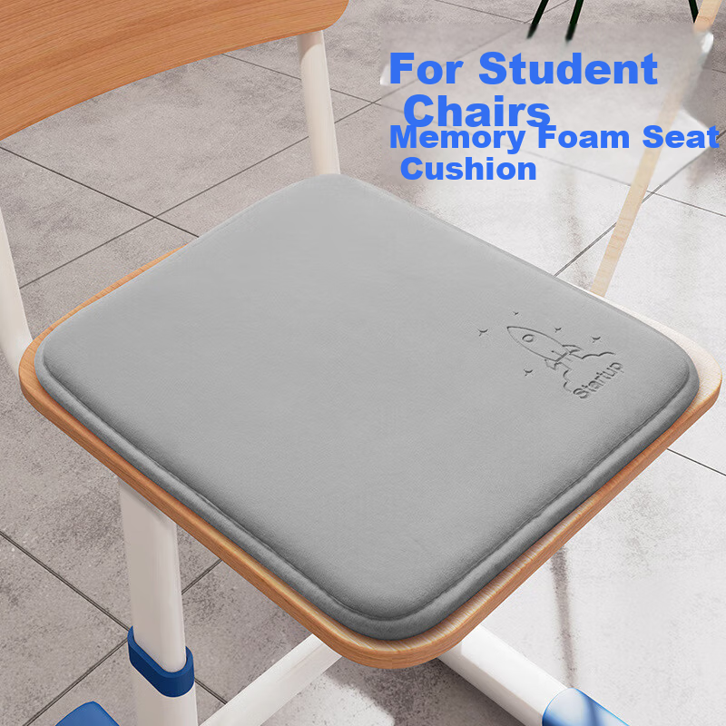 Dijialun Student Seat Cushion Memory Foam School Classroom Chair Pad Long-Sitting Dormitory Stool Car Seat Cushion Butt Pad