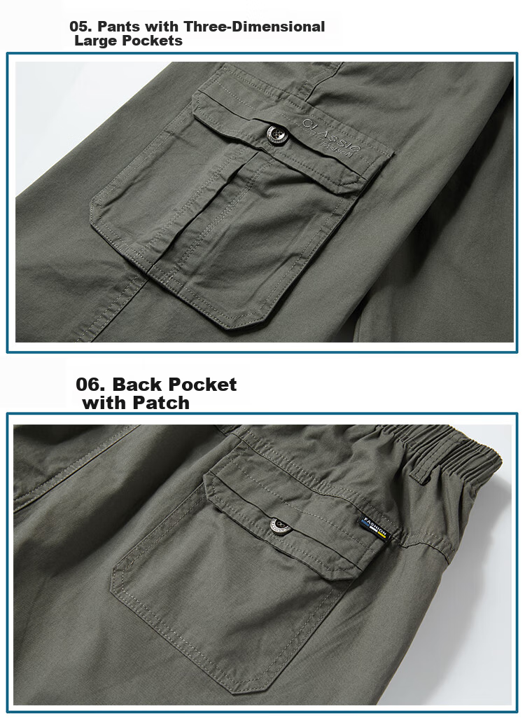 RED DRAGONFLY Men's Shorts, Summer Fashion Simple Pure Cotton Comfortable Breathable Versatile Three-Quarter Sports Cargo Pants for Me 13