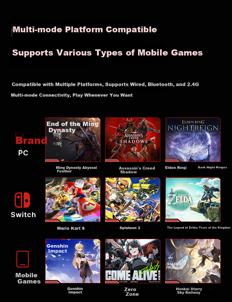 Lenovo Legion Y7 Smart Wireless Gaming Controller, Xbox-like Hall Switch for PC, Mobile Phone And TV, Steam Bluetooth Motion Control, NS Genshin Impact Dual-Shot Gree 11