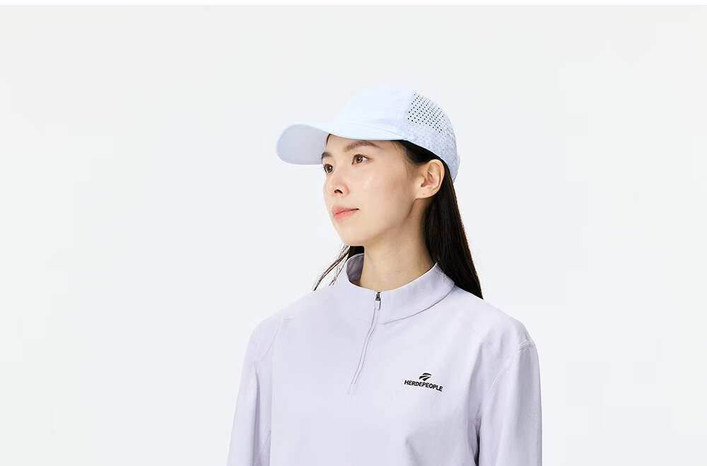 HERDE PEOPLE Muxuangzhe Autumn Half-Open Collar Long Sleeve T-Shirt Unisex Couple 10A Antibacterial Sports Moisture-Wicking Knitwear Moonlight Gray XL 23