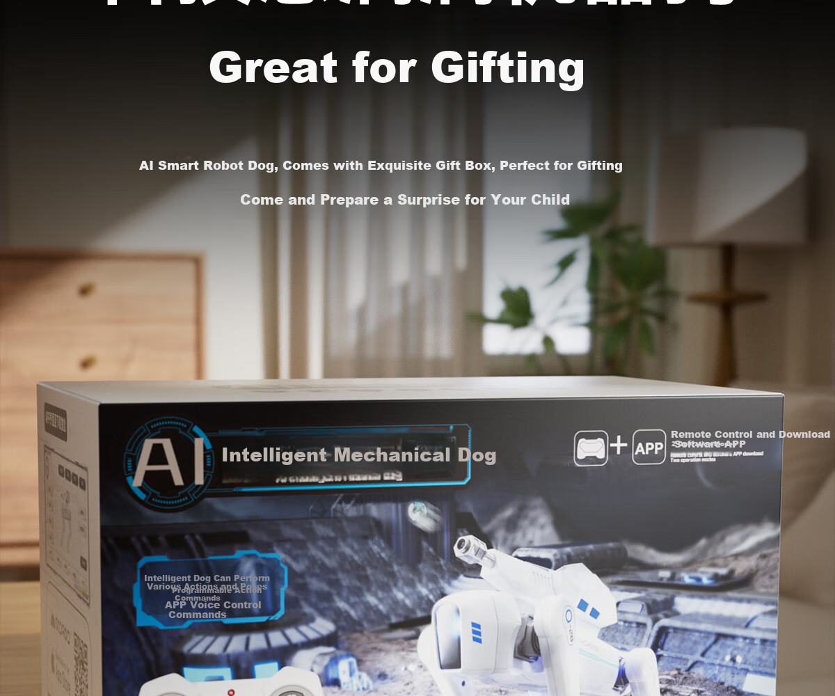 Dimoarch Robot Dog Children's Toy for Boys Aged 3-6 Birthday Intelligent AI Remote Control Car Gift for Ages 8-12 21