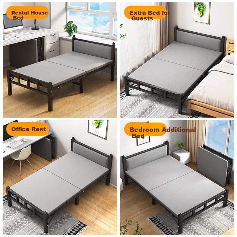 Chentao Folding Nap Bed for Office, Single-Person Siesta Bed, Military Cot, Foldable Bed for Home Use, 80cm