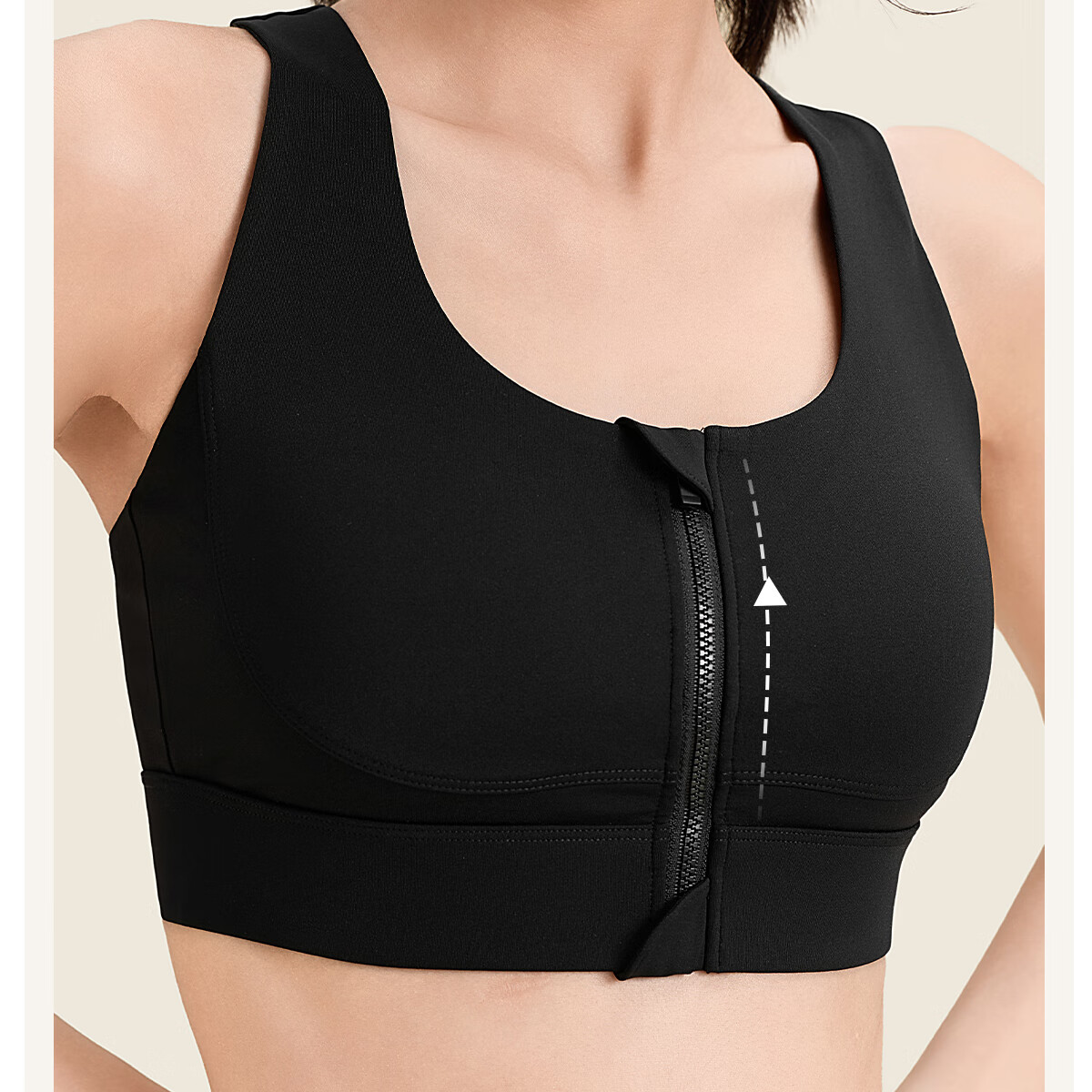 361° Sports Bra Shock Absorption High-Intensity Front Zipper Plus Size Yoga Bra Fitness Anti-Sagging Yoga Tank Top 10