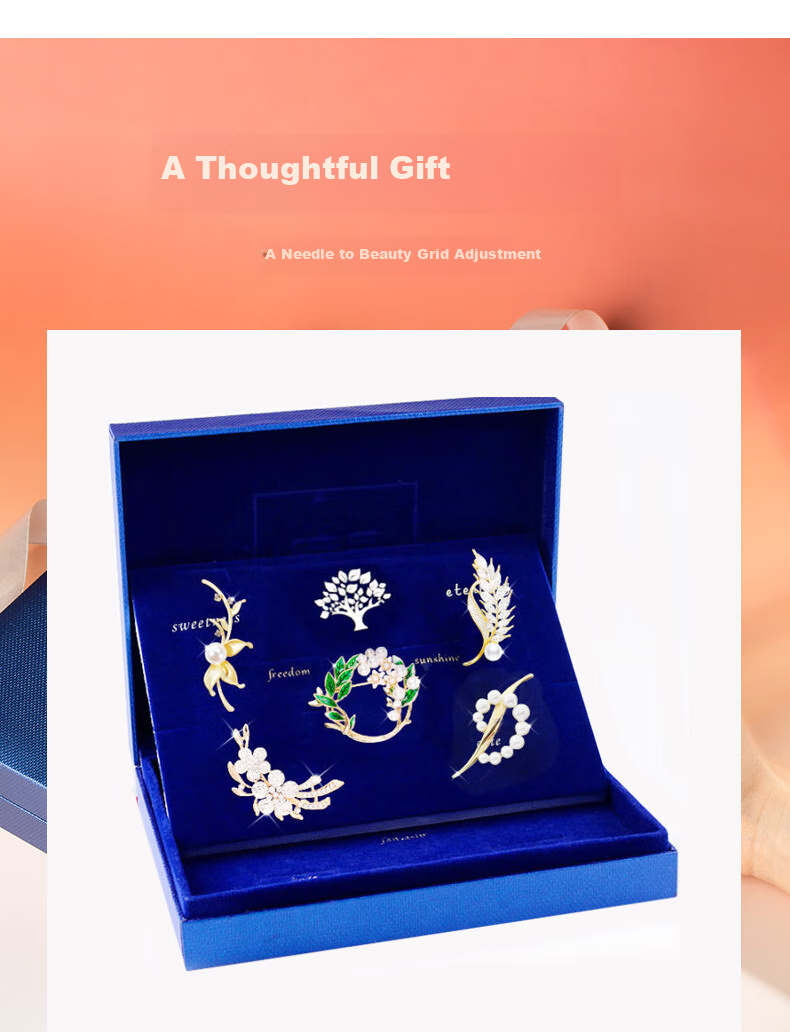 Mini & Yaya High-End Brooch Gift Box Set, Women's Corsage, Niche Design, Elegant Valentine's Day And Birthday Gift for Girlfriend 10