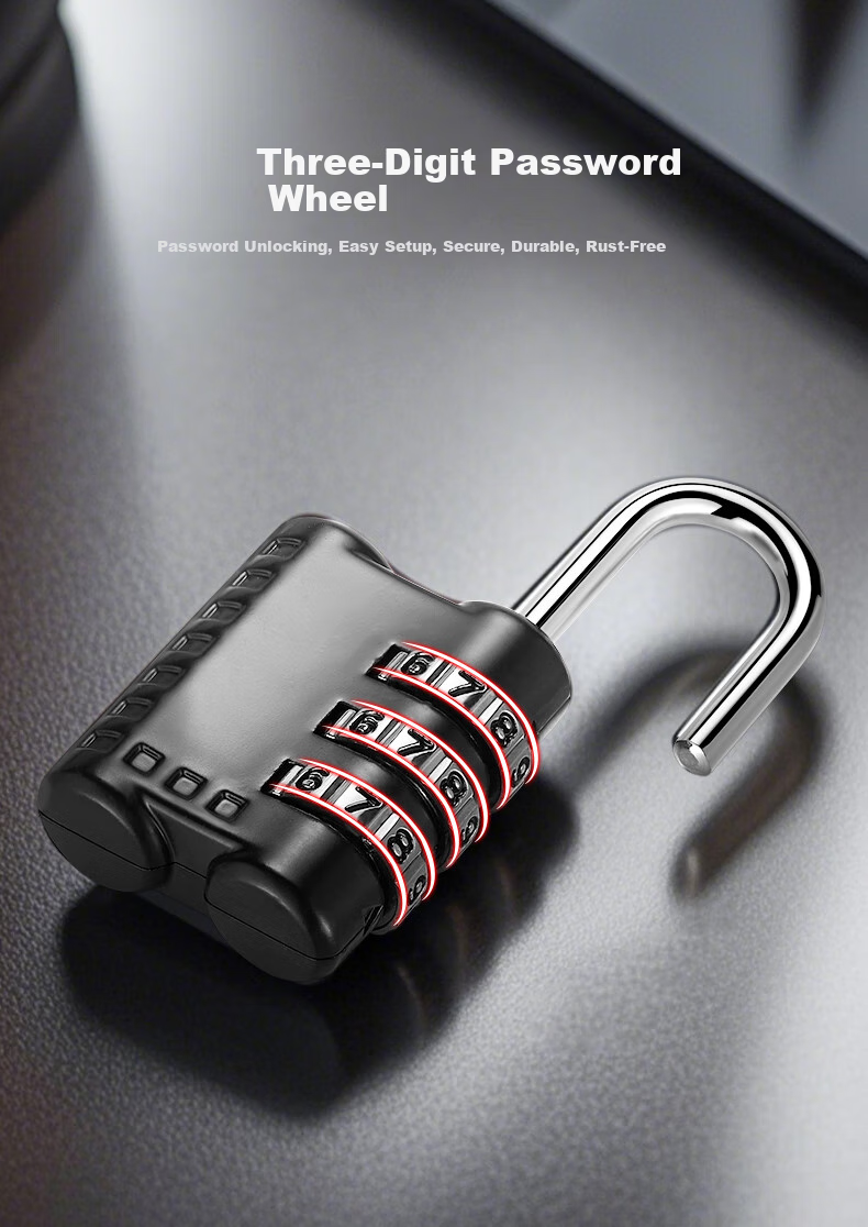 IGear Four-Digit Combination Padlock, Large Outdoor Waterproof Rust-Resistant Metal Lock, Tool Box Luggage File Cabinet Mechanical Lock 7