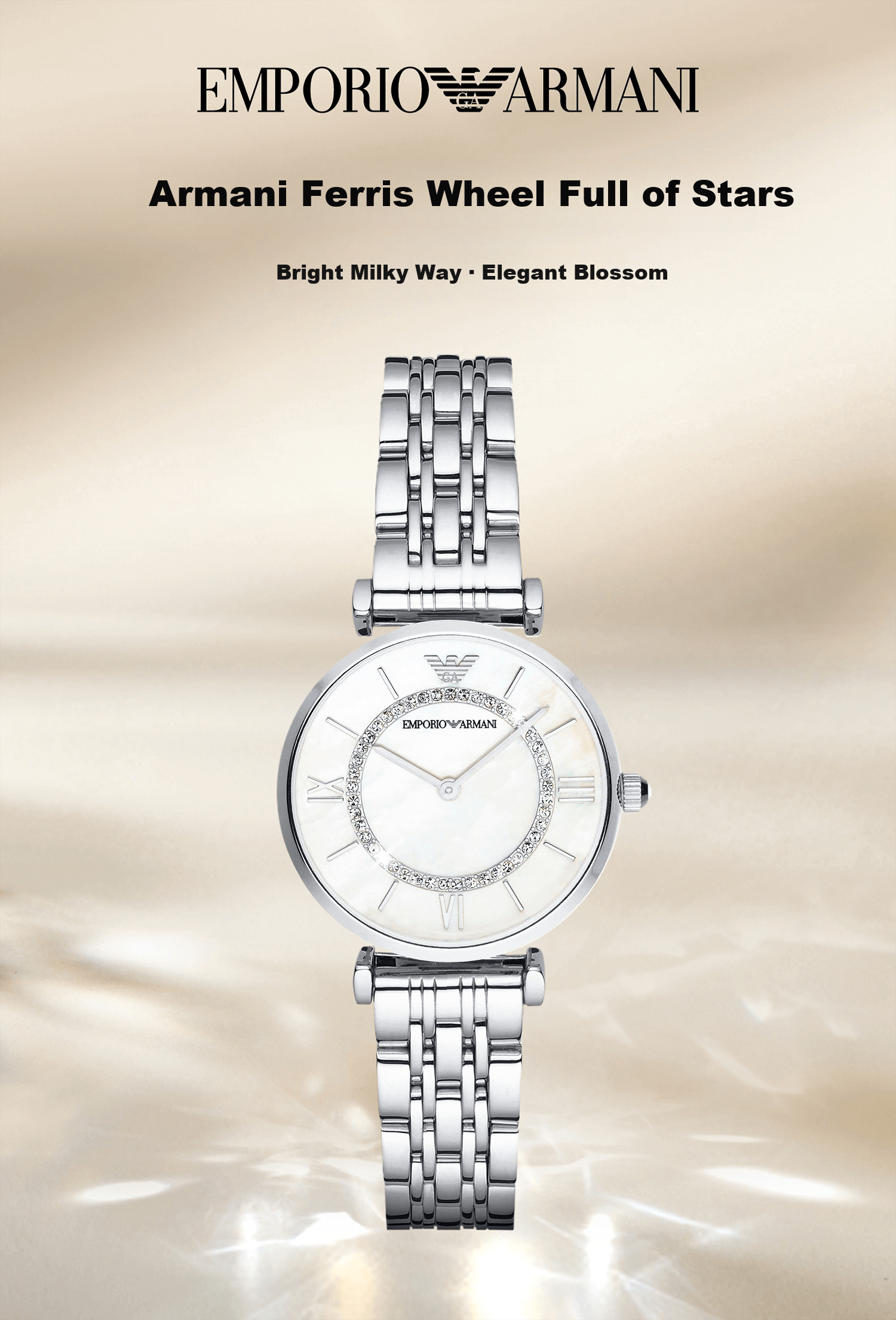 EMPORIO ARMANI Women's Watch, Maitenxing Series Quartz Watch, Birthday Gift for Girlfriend, AR1908 1