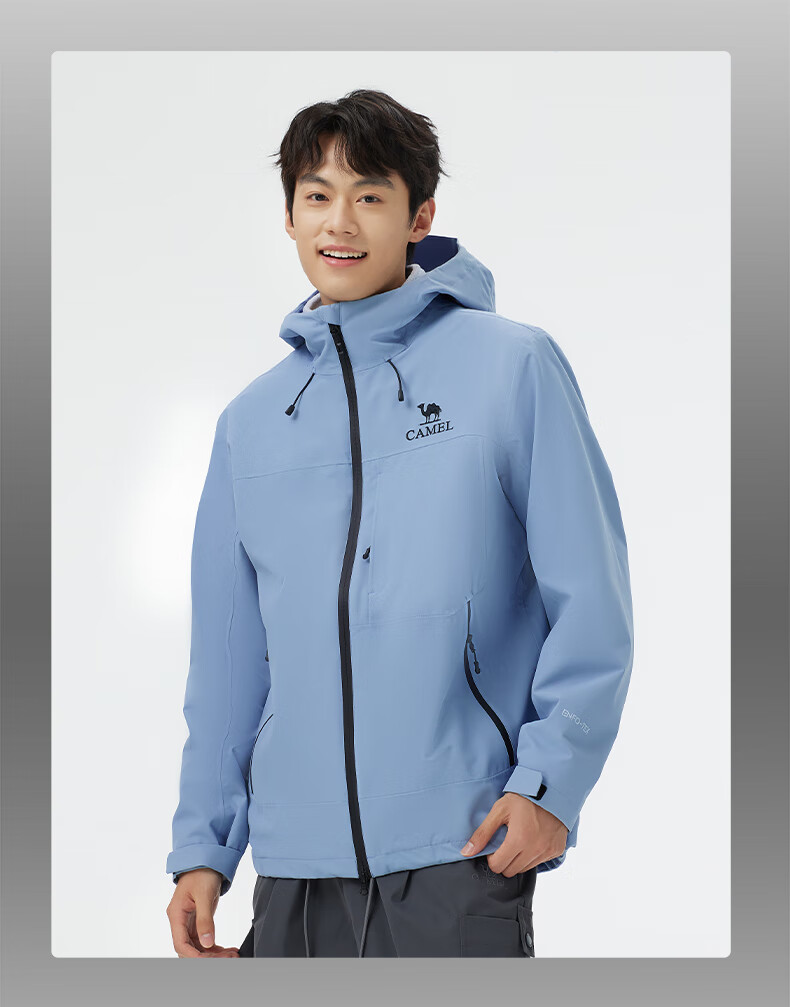 CAMEL Outdoor 3-in-1 Mountaineering Jacket Unisex Phantom Black XL 735CATLG028 8
