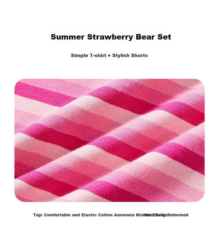 Disney Children's Summer Set, Baby Striped Sleeveless Top And Shorts Two-Piece Suit, 2026 New Style Girls' Casual Outfit 3