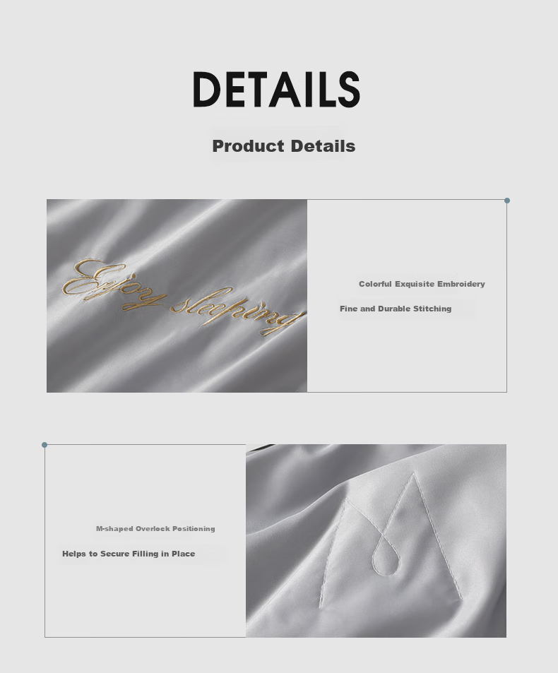 Huangchaojiasi Mulberry Silk Quilt, Air Conditioning Quilt, Washable Summer Cool Quilt, Ice Silk Double Thin Quilt Core, Gray 200*230cm 2 Ji 11