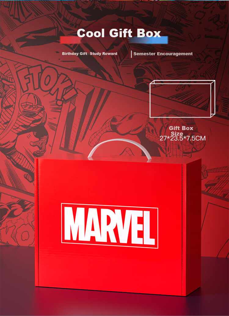 Disney Stationery Set, Marvel Children's School Bag And Stationery Gift Box, 41-Piece Set, Study Supplies, Birthday Gifts for Boys, Kindergarten Graduation Gifts, Group Purchase Discounts 2