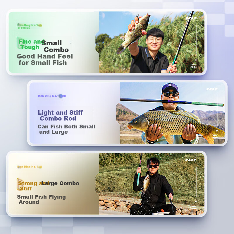 Handing First Generation Four Fishing Rod, Handheld Carbon Fiber Pole, Fishing Rod, 7.2m Four Generation Comprehensive Set