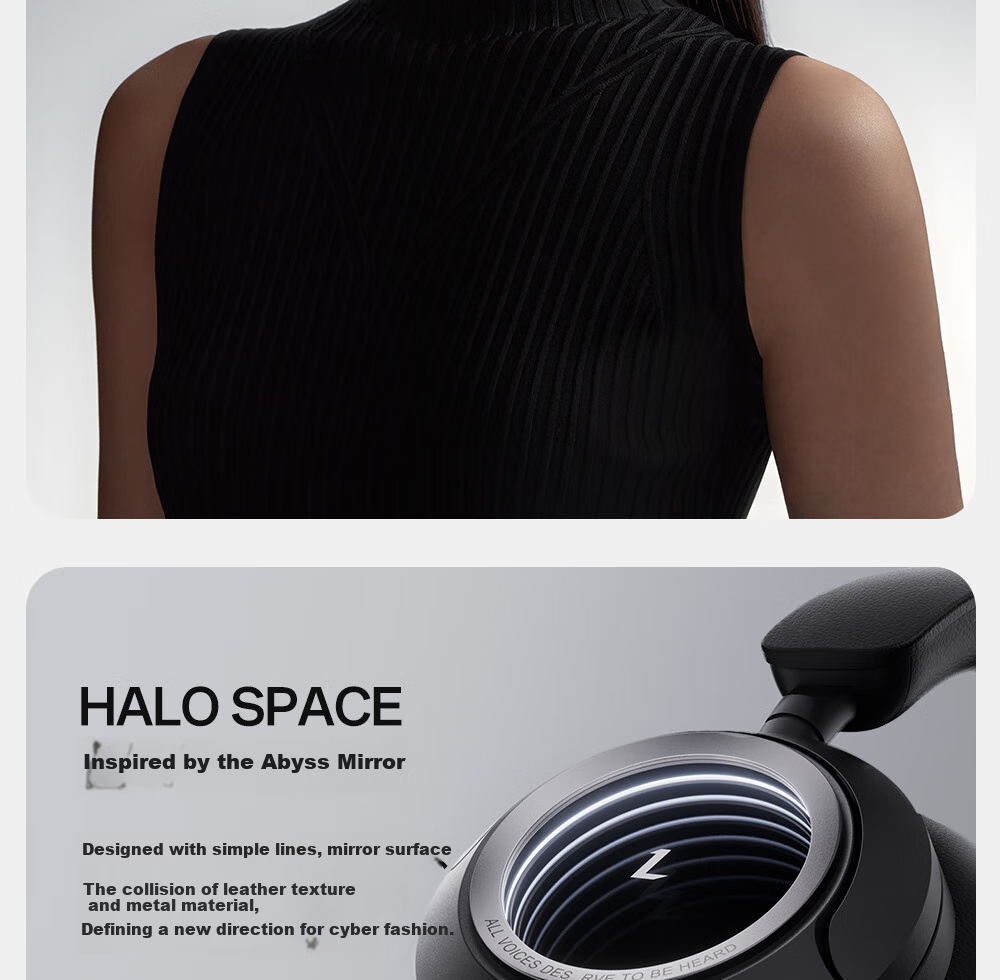 EDIFIER Halo Space Over-Ear Active Noise Cancelling Bluetooth Headphones, Gaming Headset, Wireless Bluetooth, 2.4GHz, High-Definition Microphone, Breakthrough Black, Graduation Gift 7