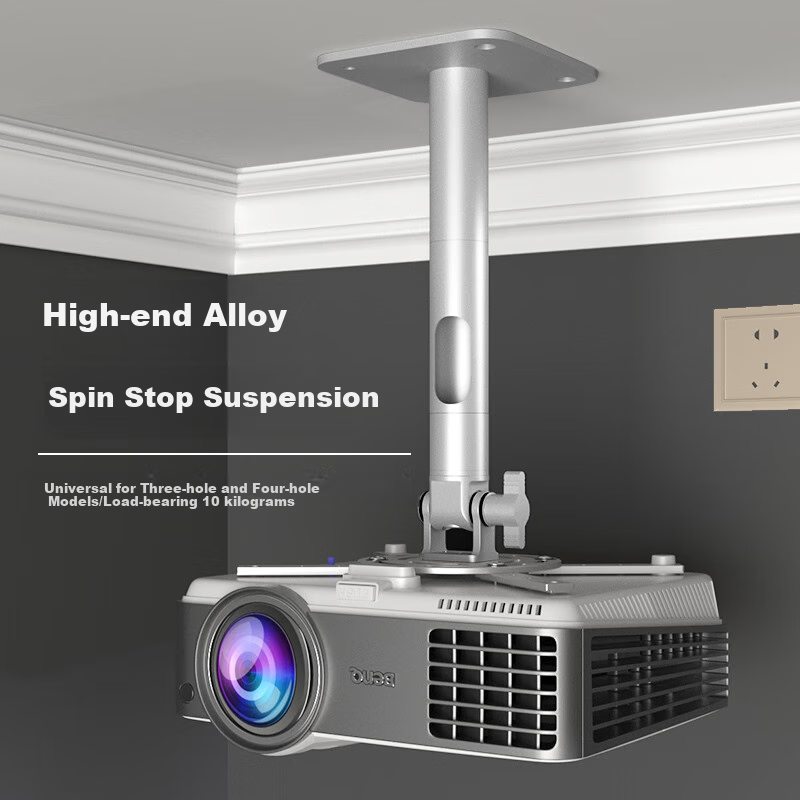 CINE Projector Ceiling Mount Bracket for Home Installation, Ceiling Support for Epson CO-W01/FH01, BenQ i750, UGREEN Q10, Orange Projector Ceiling Mount PH70-30 Silver