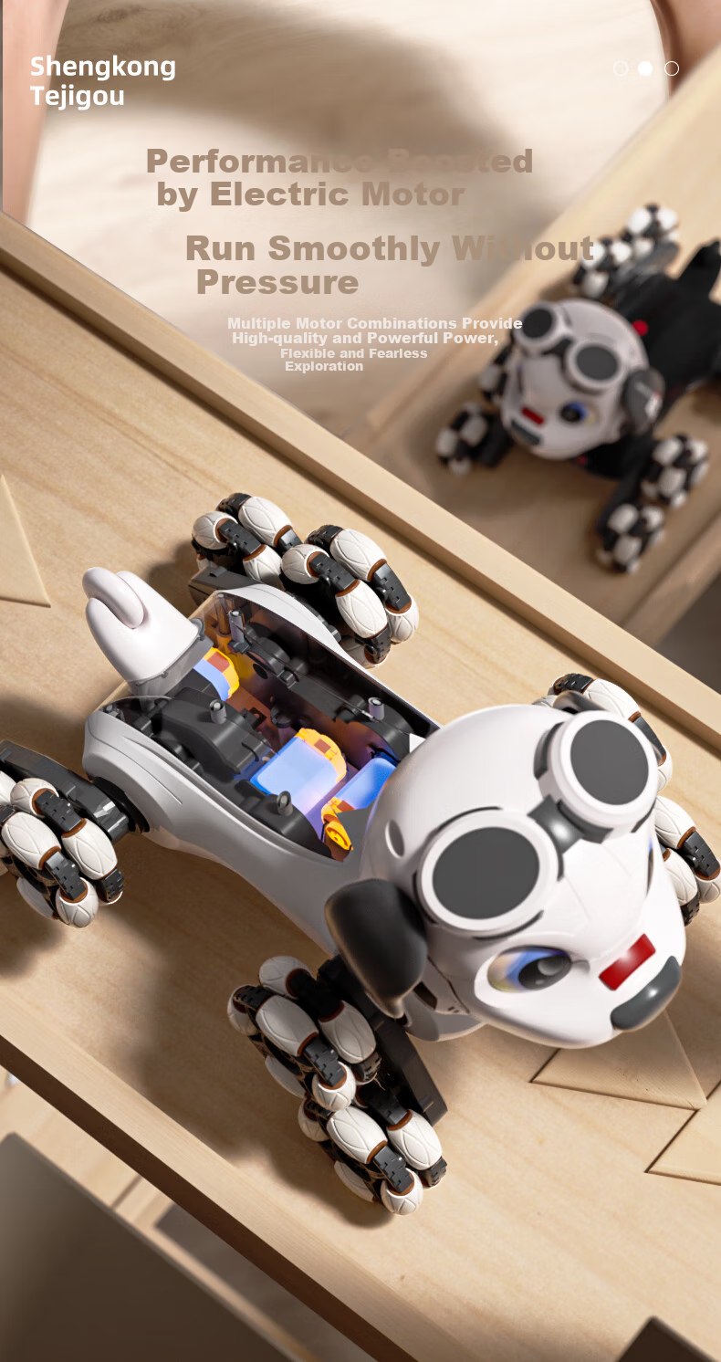 Aomengxing Children's Remote Control Robot Dog, AI Intelligent Toy, Boys' Remote Control Car, Transforming Robot, Birthday Gift 6