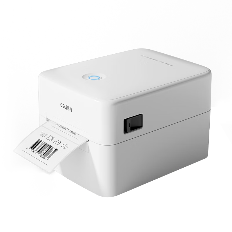 Deli DL-320W Thermal Label Printer 80mm Commercial Office Shipping Warehouse Logistics Barcode Sticker Printer Bluetooth Mobile Version