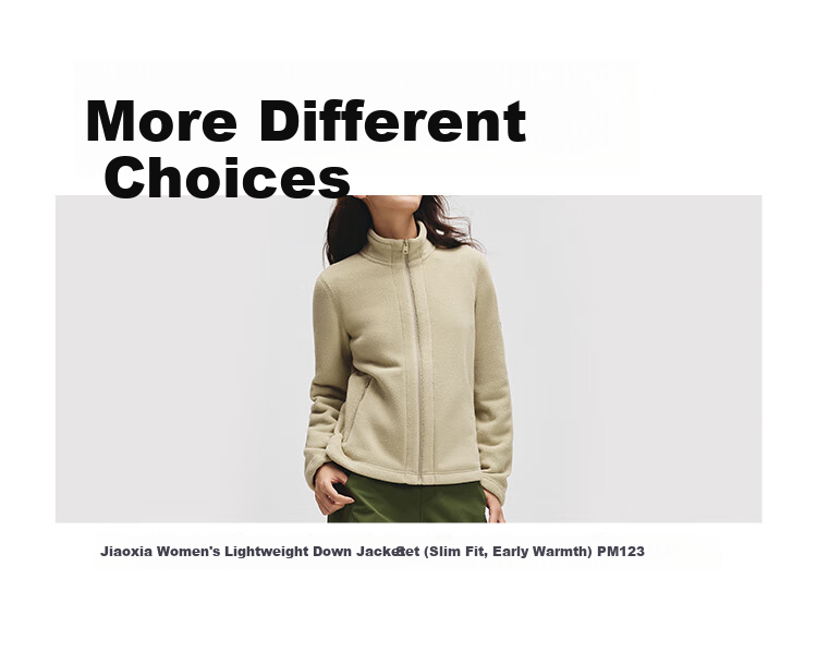 Beneunder Women's Fleece Jacket, Early Autumn New Style, Sherpa Casual Fleece Inner Layer, Outdoor Windproof Thin Jacket PM028 15