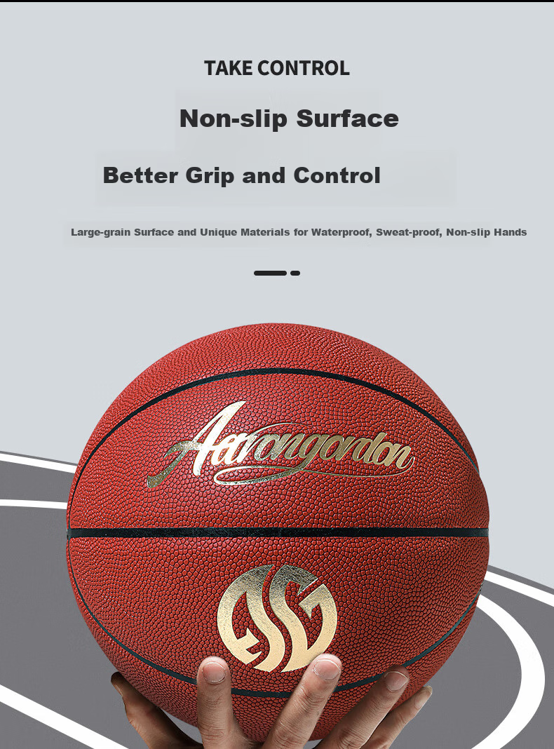 361° Basketball Size 7 Signature Edition PU Competition Ball for Adults, Indoor And Outdoor Use, Wear-Resistant, Youth Standard Size 7 for Middle School Entrance Exam Training 6