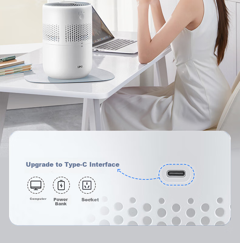 SUPOR Humidifier, No-Mist Hot-Selling, Quiet Operation, Large Capacity, High Mist Output, for Office And Bedroom Use, Home-Use Mist-Free Humidifier, Air Conditioner Fan Companion, 33A 11