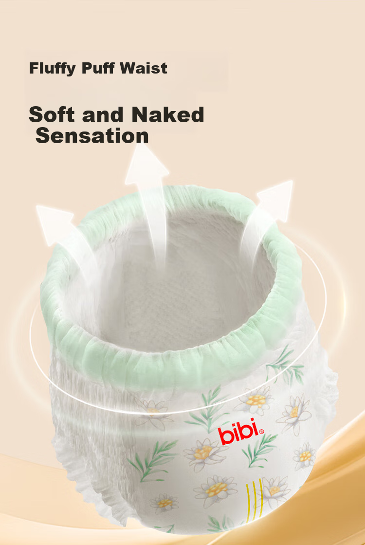 Bibi Pure Planet Baby Pull-Up Pants L36 Pieces (9-14kg), Ultra-Soft Dry Breathable Night Use Portable Growth Pants 10