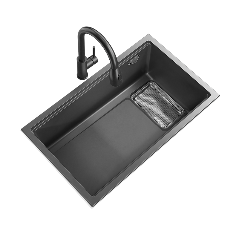 HIGOLD Liujing Series 1.0 Kitchen Food-Grade Quartz Large Single Bowl Sink with Strong Filtration and Residue Collection Kitchen Sink