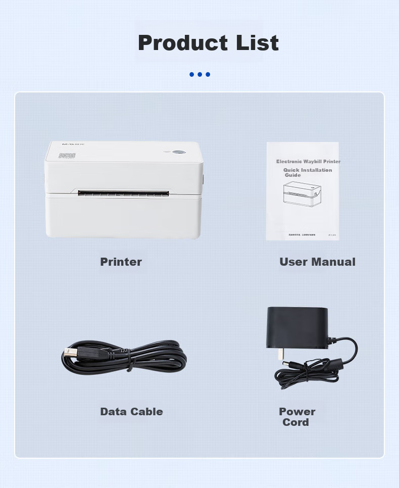 Chenguang 918U2 Thermal Express Label Printer, Wireless Bluetooth, Portable Single-Page Express Label Electronic Shipping Label Printer, Thermal Labels, Commercial Printer 9