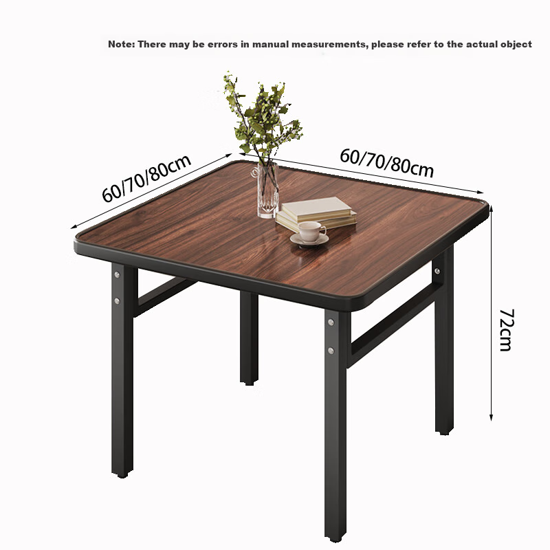 Zhuobo Dining Table, Home Dining Table, Side Table, Tea Table, Desk, Guandan Table, Study Table, Square Table, BZP6, Walnut Color, 60cm Wide 4
