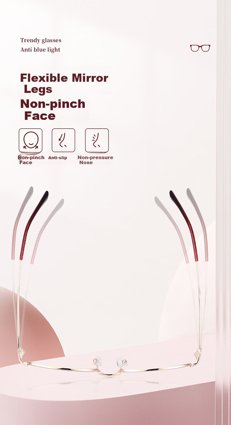 Pulais Reading Glasses for Women, Imported High-Definition Anti-Blue Light Presbyopic Glasses for Elderly, Model 30016, -1.00 Diopter 8